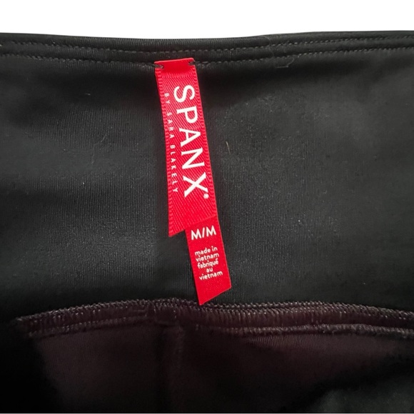 SPANX Plum High Waist Pleather Leggings M Like New! - Picture 4 of 7